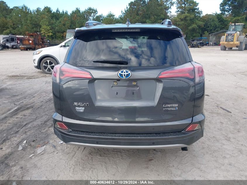 2017 Toyota Rav4 Hybrid Limited VIN: JTMDJREVXHD142495 Lot: 40634612