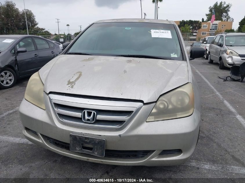 2005 Honda Odyssey Ex VIN: 5FNRL38465B001590 Lot: 40634615