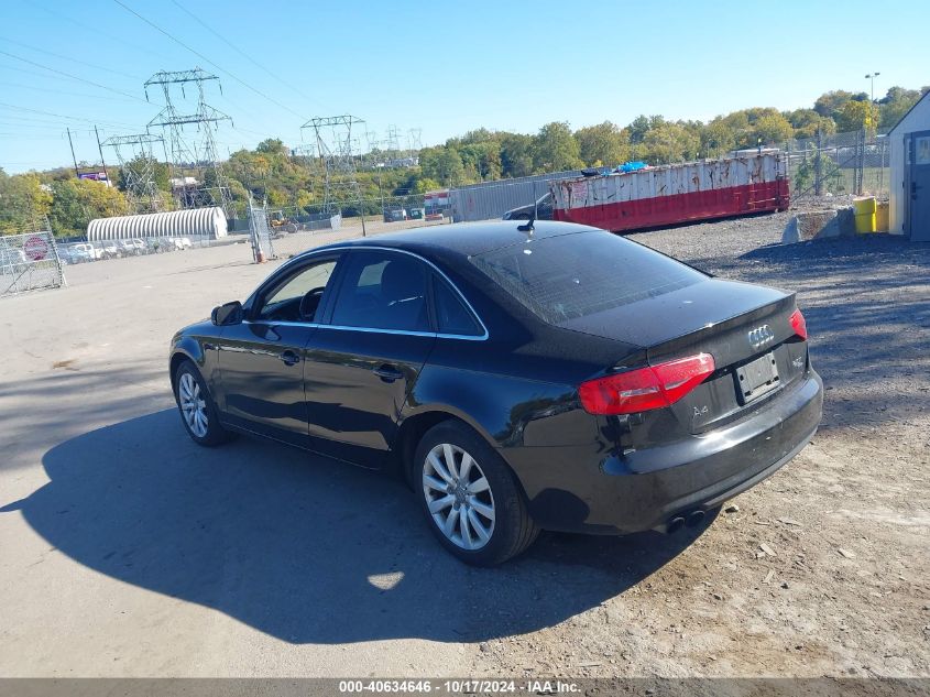 2013 Audi A4 2.0T Premium VIN: WAUBFAFL6DN007989 Lot: 40634646