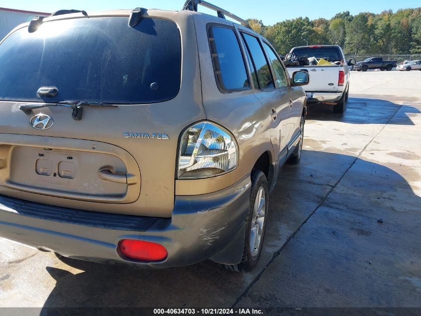 2004 Hyundai Santa Fe VIN: KM8SB12B74U625822 Lot: 40634703