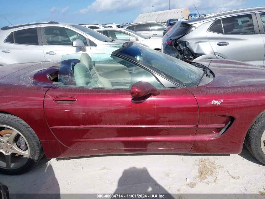 2003 Chevrolet Corvette VIN: 1G1YY12S925115355 Lot: 40634714