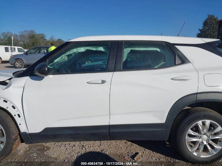 2022 Chevrolet Trailblazer Fwd Ls VIN: KL79MMS20NB095895 Lot: 40634758