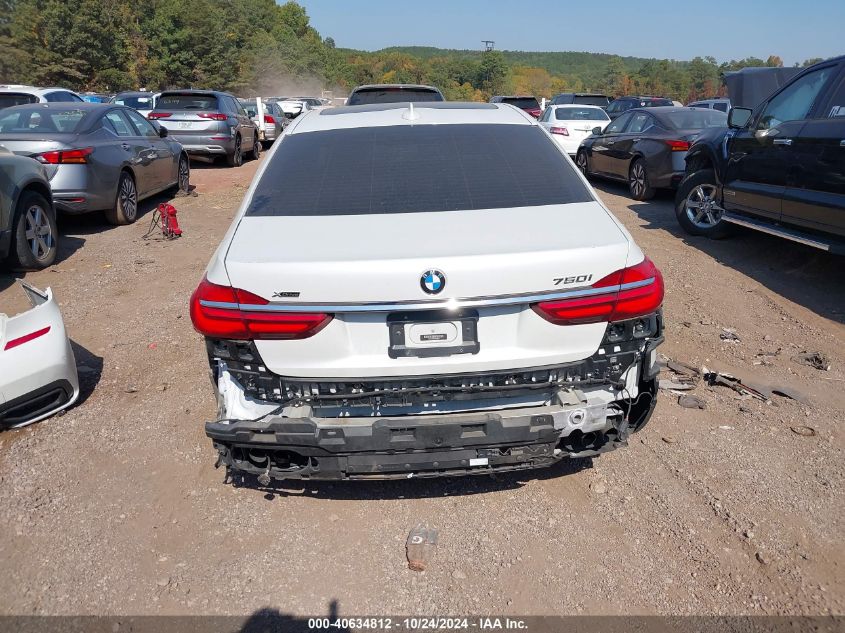 2016 BMW 750I xDrive VIN: WBA7F2C54GG420181 Lot: 40634812