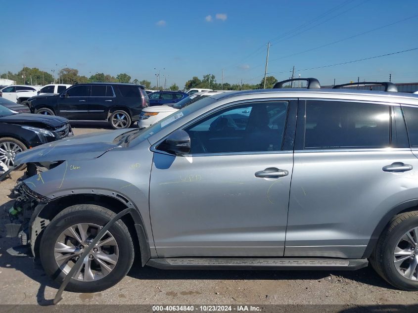 2015 Toyota Highlander Xle V6 VIN: 5TDKKRFH4FS093034 Lot: 40634840