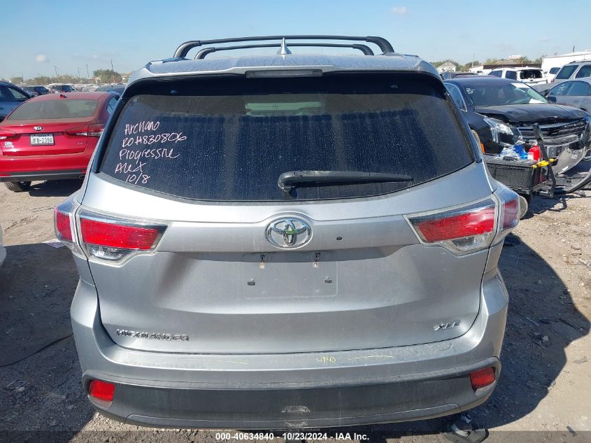 2015 Toyota Highlander Xle V6 VIN: 5TDKKRFH4FS093034 Lot: 40634840