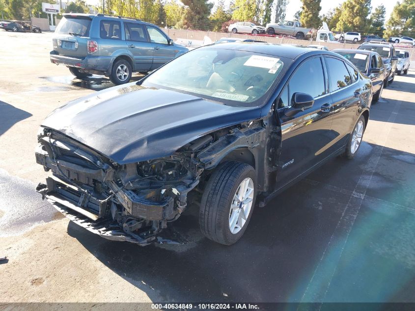 VIN 3FA6P0LU6KR256494 2019 FORD FUSION HYBRID no.2