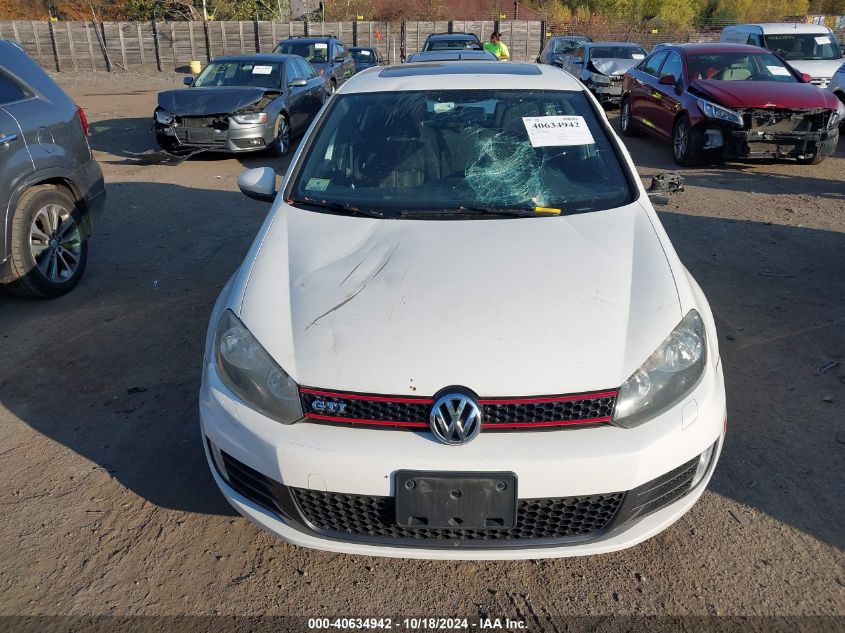 2013 Volkswagen Gti 4-Door VIN: WVWGD7AJ7DW099762 Lot: 40634942