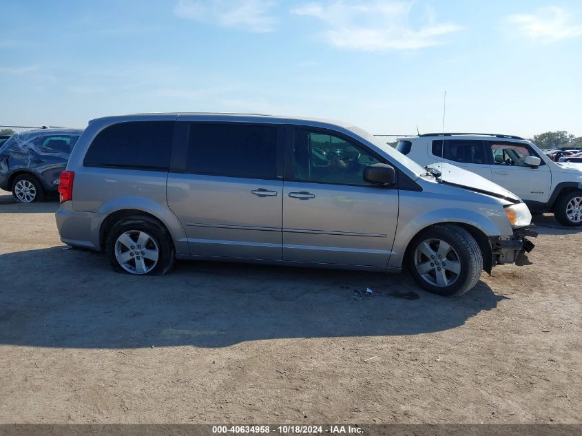 2013 Dodge Grand Caravan Se VIN: 2C4RDGBG4DR700369 Lot: 40634958