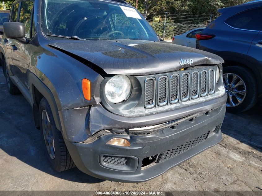 2018 Jeep Renegade Sport Fwd VIN: ZACCJAAB8JPG85845 Lot: 40634965