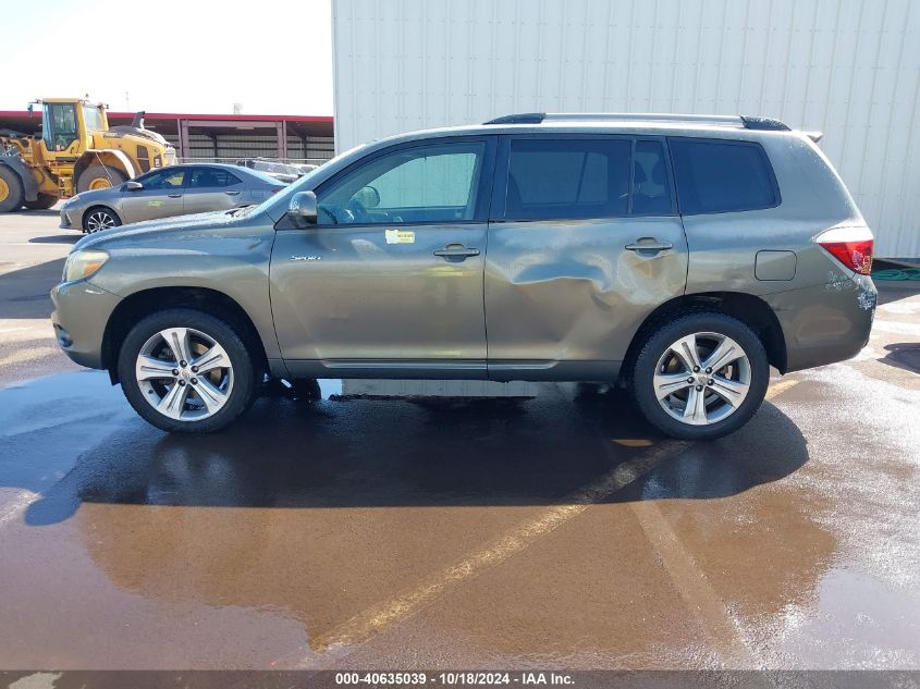 2008 Toyota Highlander Sport VIN: JTEDS43A382010542 Lot: 40635039