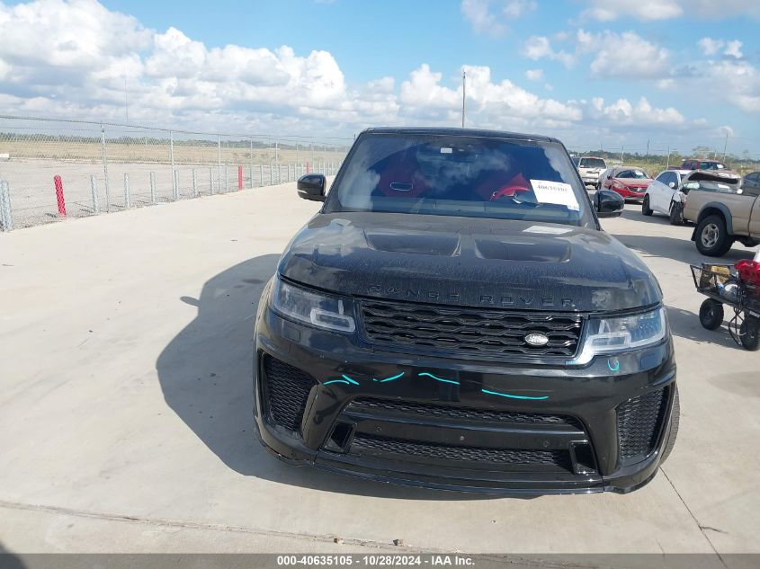 2019 Land Rover Range Rover Sport Svr VIN: SALWZ2SE9KA854480 Lot: 40635105