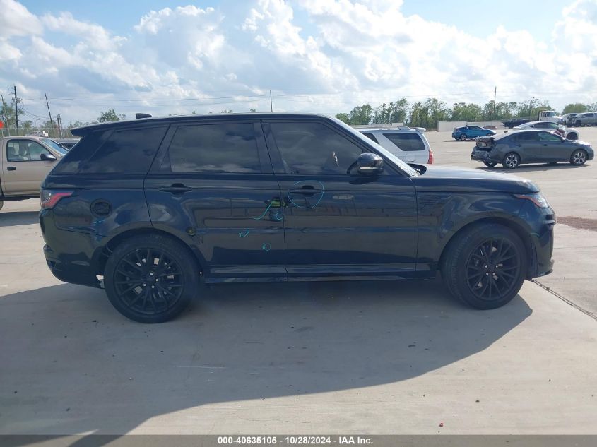 2019 Land Rover Range Rover Sport Svr VIN: SALWZ2SE9KA854480 Lot: 40635105