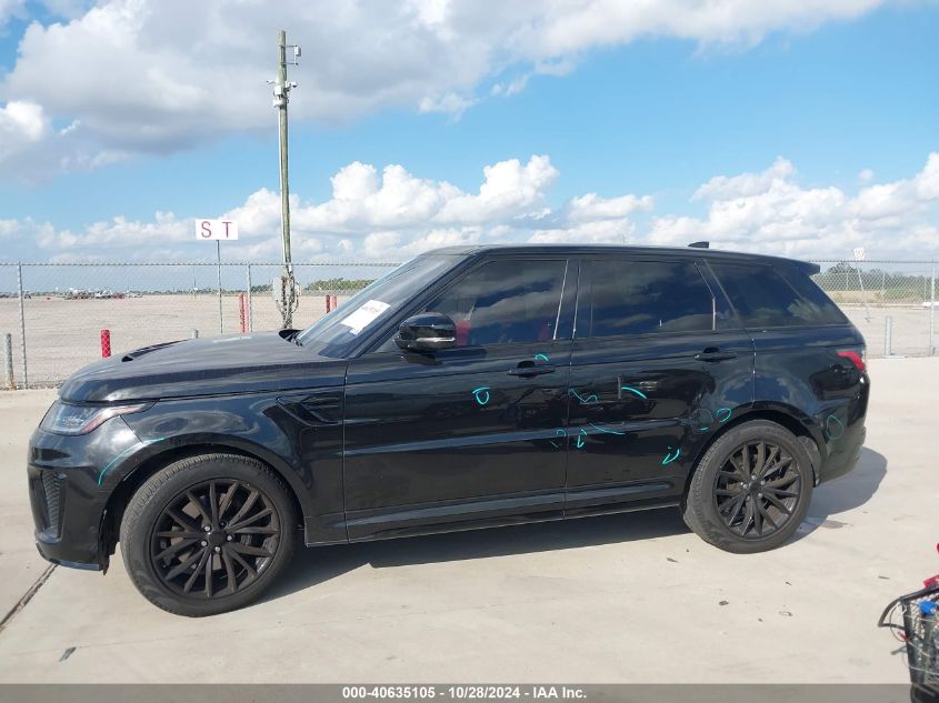 2019 Land Rover Range Rover Sport Svr VIN: SALWZ2SE9KA854480 Lot: 40635105