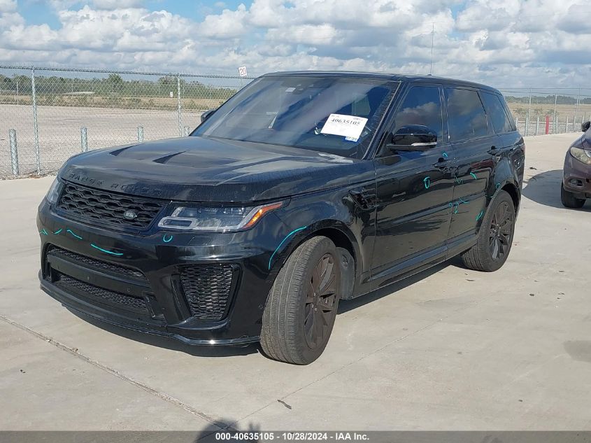 2019 Land Rover Range Rover Sport Svr VIN: SALWZ2SE9KA854480 Lot: 40635105