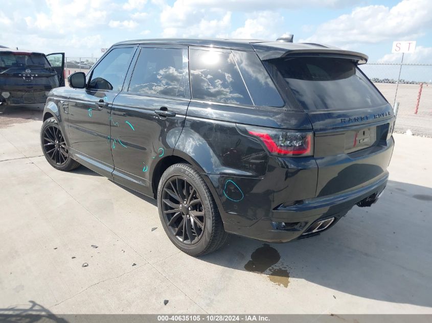 2019 Land Rover Range Rover Sport Svr VIN: SALWZ2SE9KA854480 Lot: 40635105