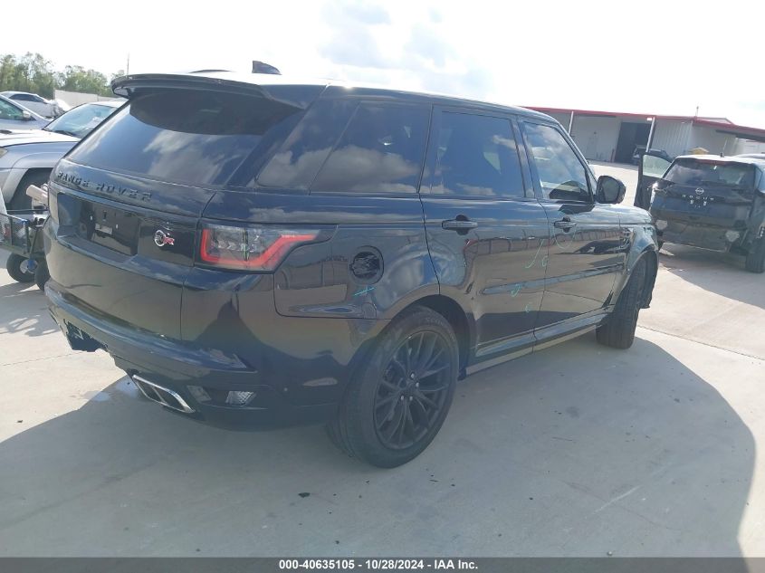 2019 Land Rover Range Rover Sport Svr VIN: SALWZ2SE9KA854480 Lot: 40635105