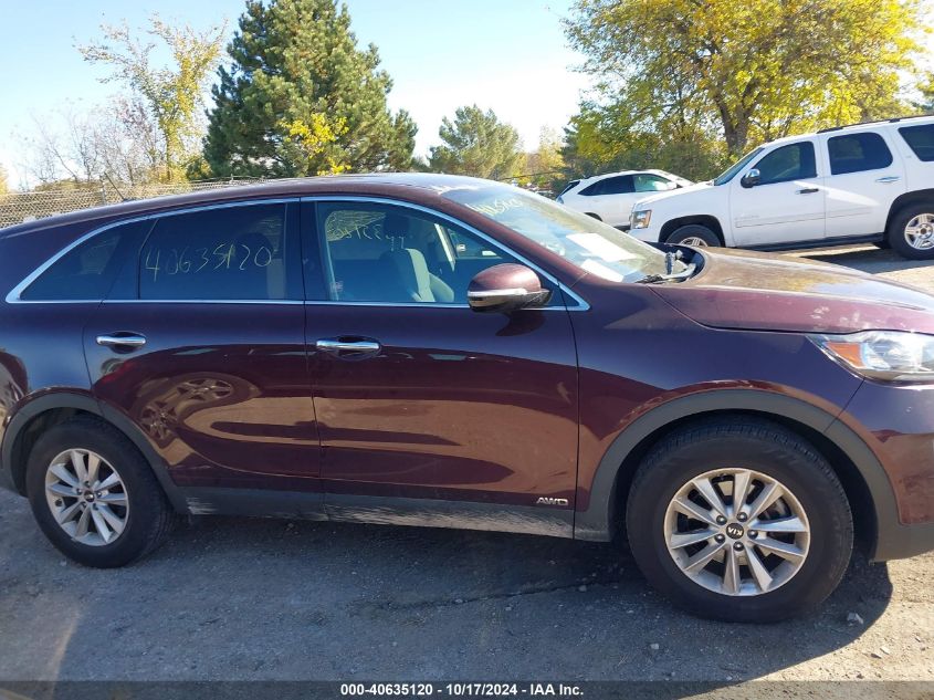 2019 Kia Sorento 2.4L Lx VIN: 5XYPGDA34KG558778 Lot: 40635120