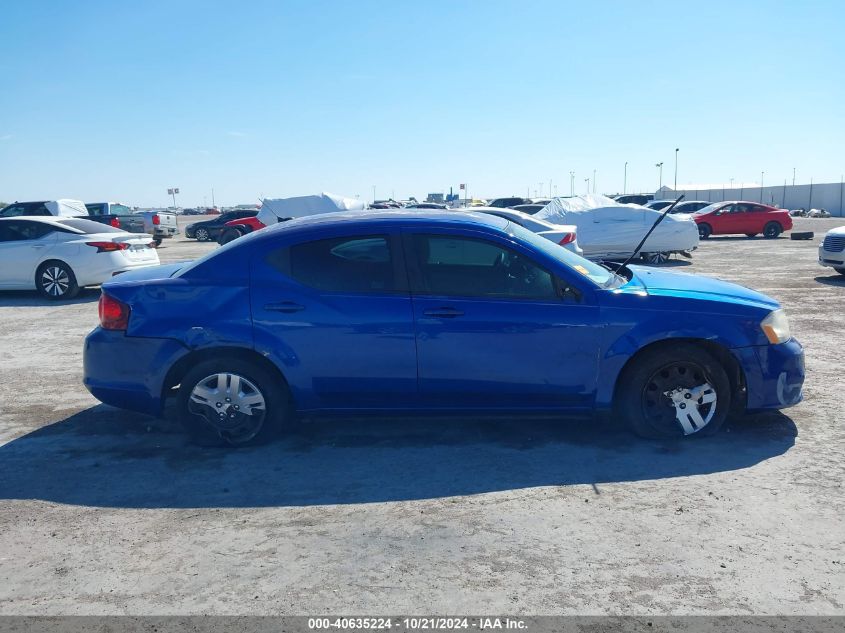 2014 Dodge Avenger Se VIN: 1C3CDZAG1EN200093 Lot: 40635224