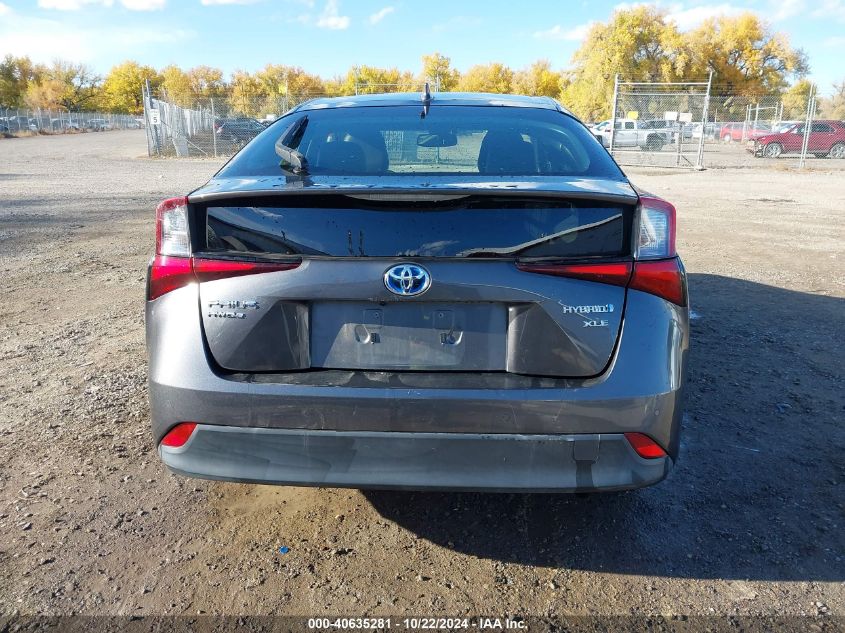 2019 Toyota Prius VIN: JTDL9RFU7K3002721 Lot: 40635281