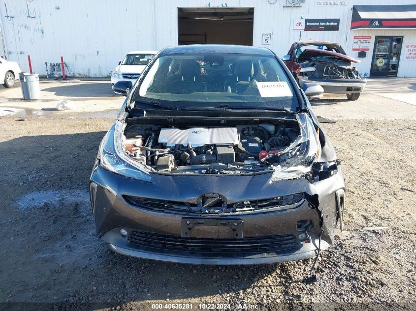 2019 Toyota Prius VIN: JTDL9RFU7K3002721 Lot: 40635281