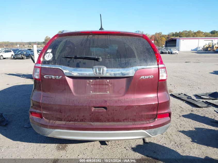 2015 Honda Cr-V Exl VIN: 2HKRM4H73FH605159 Lot: 40635392