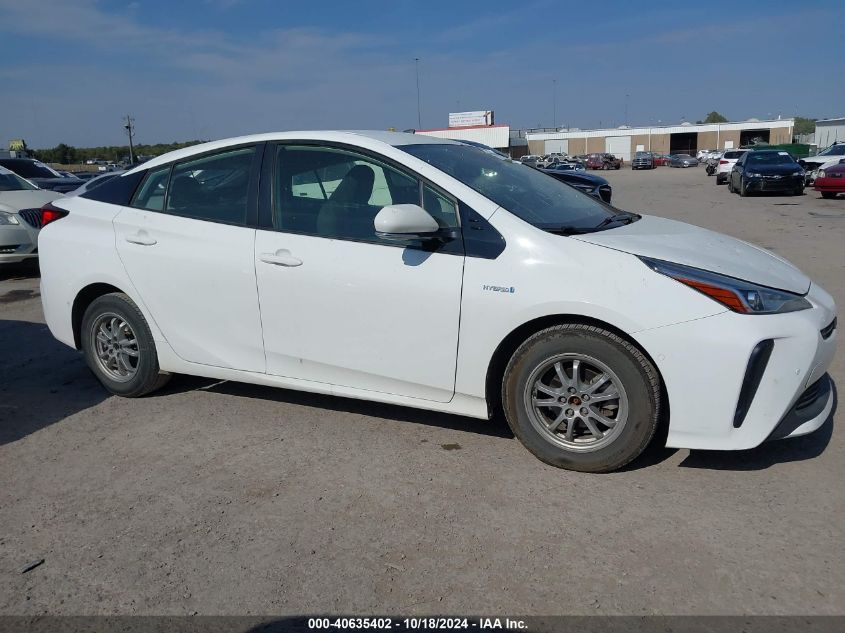 2020 Toyota Prius Le VIN: JTDKARFU9L3108754 Lot: 40635402