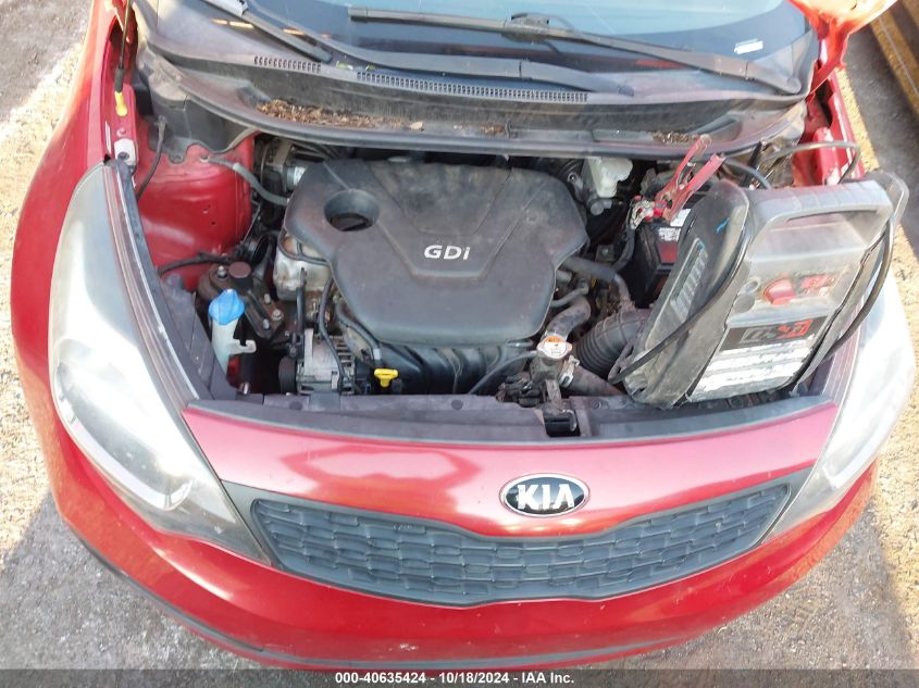 2015 Kia Rio Lx VIN: KNADM4A38F6455638 Lot: 40635424