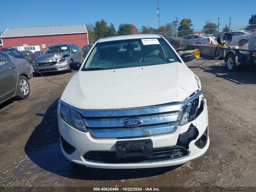 2012 Ford Fusion S VIN: 3FAHP0GA7CR390490 Lot: 40635496