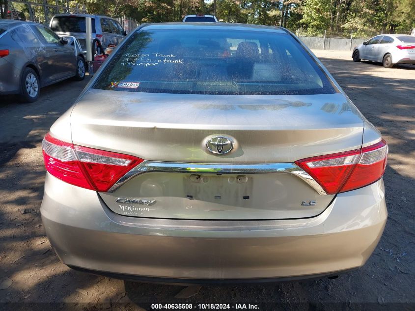 2015 Toyota Camry Le VIN: 4T4BF1FK3FR508696 Lot: 40635508