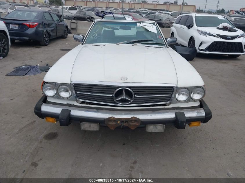 1982 Mercedes-Benz 380 Sl VIN: WDBBA45A5CB01643 Lot: 40635515