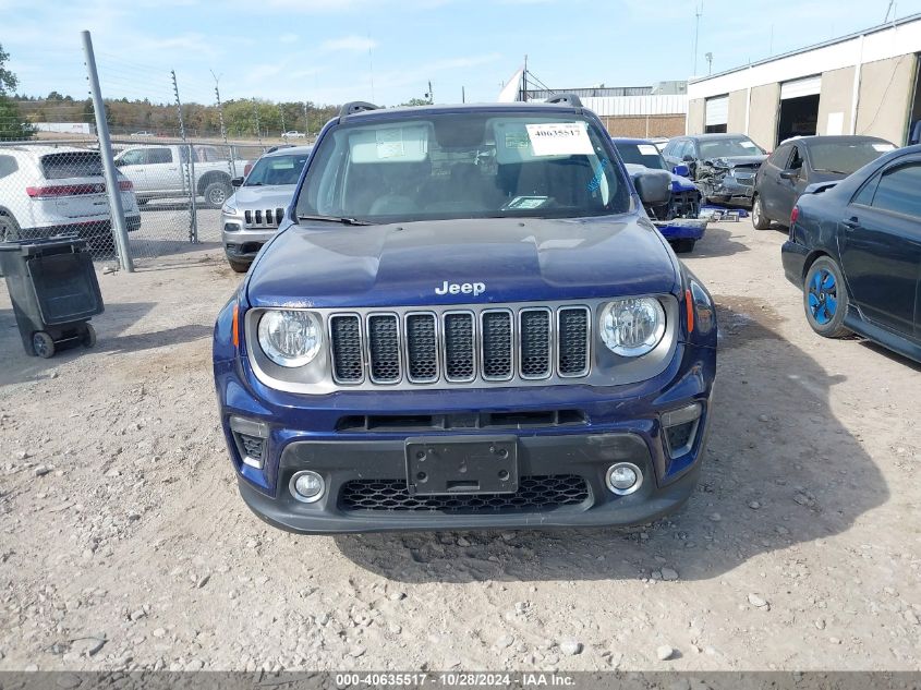 2020 Jeep Renegade Limited 4X4 VIN: ZACNJBD14LPL70106 Lot: 40635517