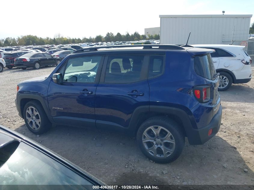 2020 Jeep Renegade Limited 4X4 VIN: ZACNJBD14LPL70106 Lot: 40635517