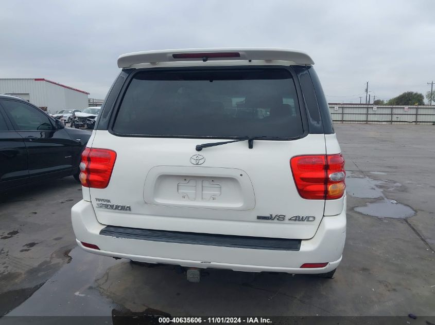 2004 Toyota Sequoia Limited V8 VIN: 5TDBT48A34S206436 Lot: 40635606