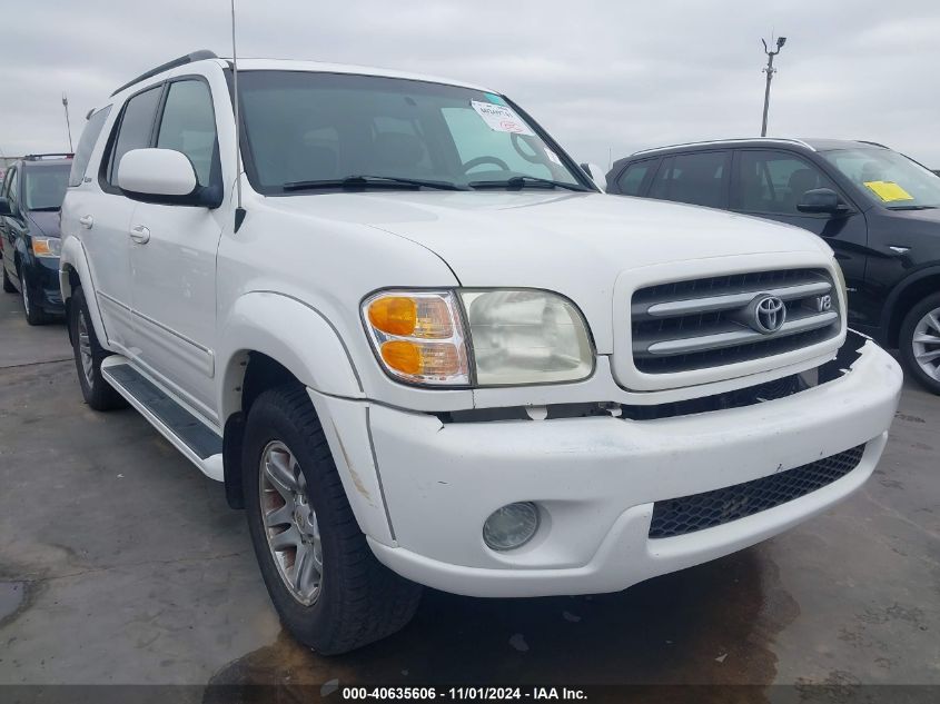 2004 Toyota Sequoia Limited V8 VIN: 5TDBT48A34S206436 Lot: 40635606