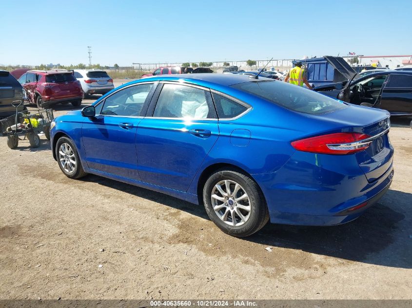 VIN 3FA6P0G76HR259490 2017 Ford Fusion, S no.3