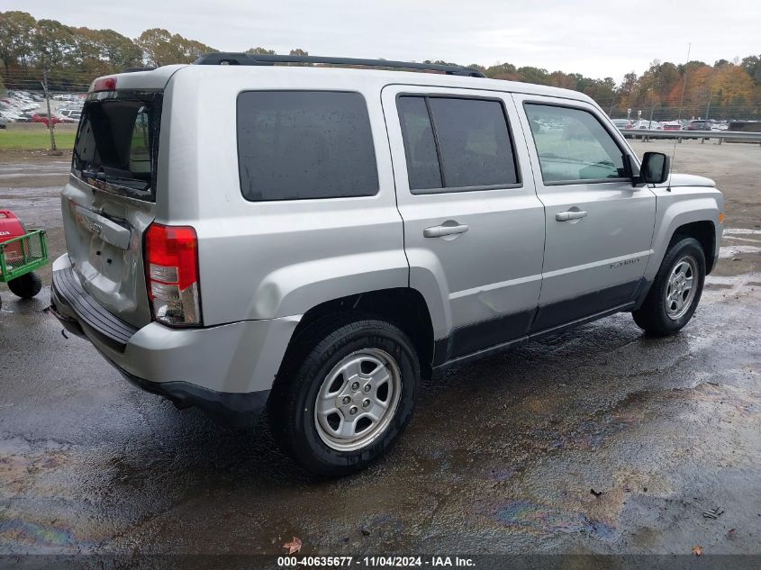 VIN 1C4NJPBA4ED506173 2014 Jeep Patriot, Sport no.4