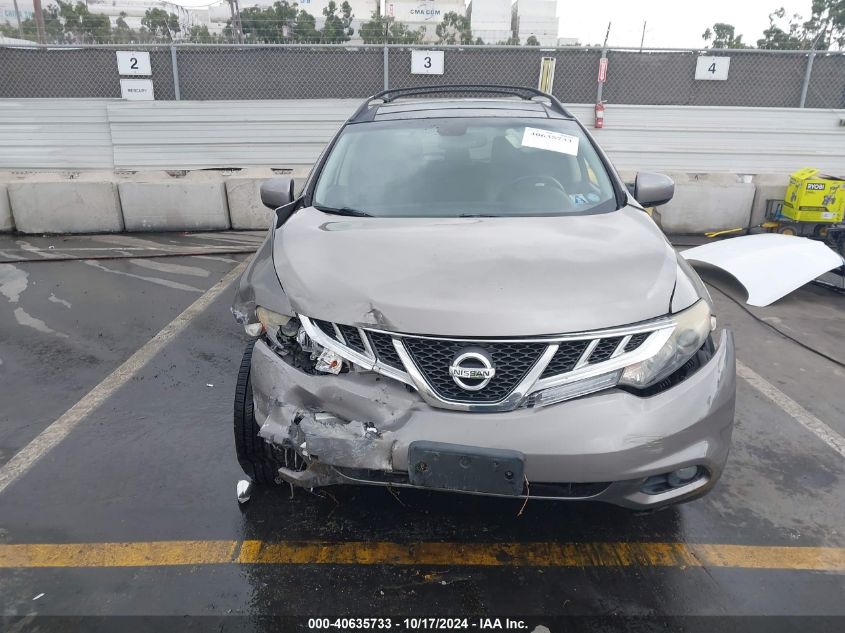 2012 Nissan Murano Sl VIN: JN8AZ1MU3CW120250 Lot: 40635733