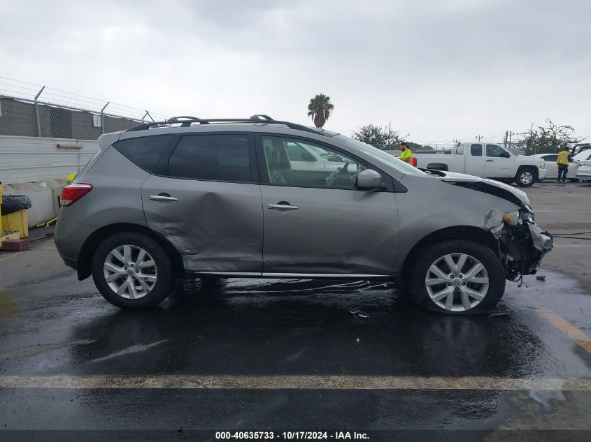 2012 Nissan Murano Sl VIN: JN8AZ1MU3CW120250 Lot: 40635733