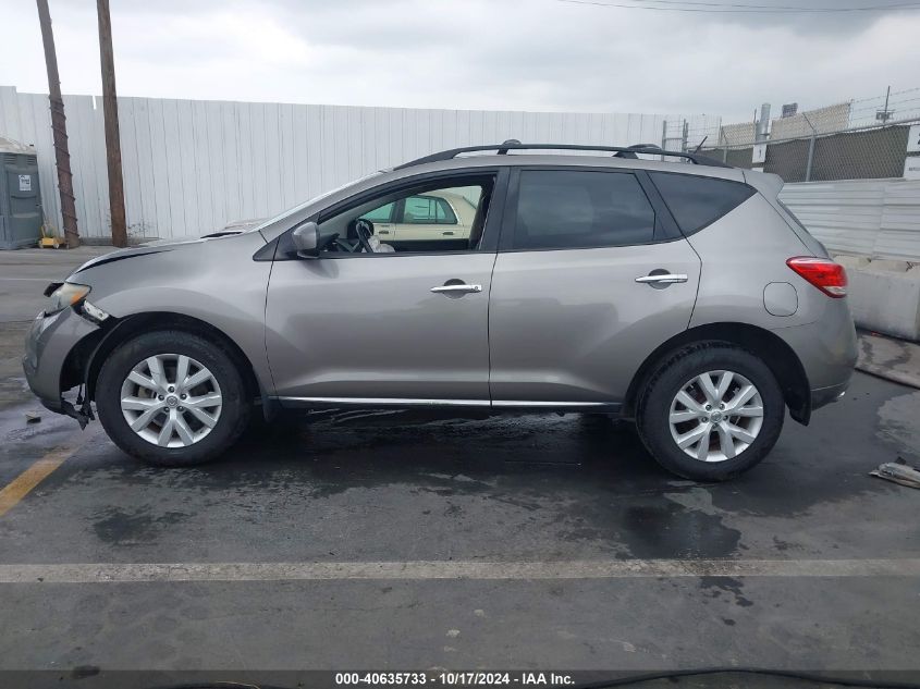 2012 Nissan Murano Sl VIN: JN8AZ1MU3CW120250 Lot: 40635733