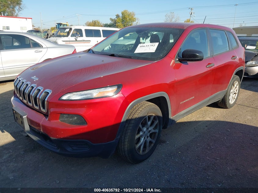 VIN 1C4PJLAB6HD235696 2017 JEEP CHEROKEE SPORT FWD