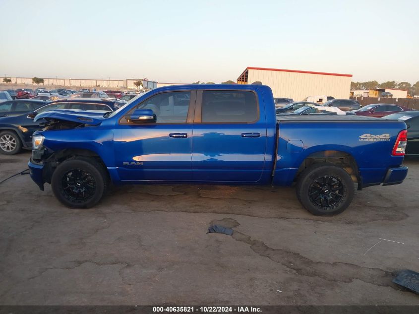 2019 Ram 1500 Big Horn/Lone Star 4X4 5'7 Box VIN: 1C6SRFFT2KN606822 Lot: 40635821