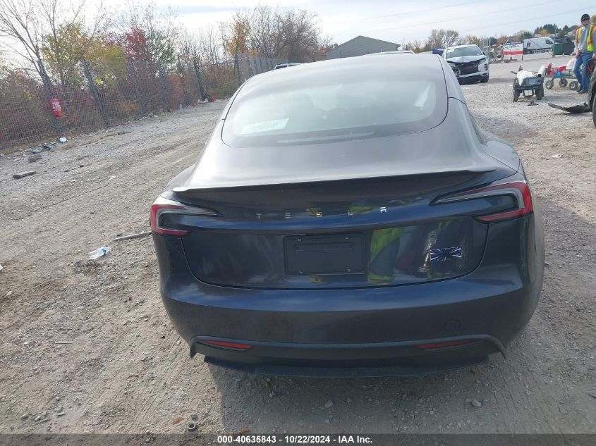 2024 Tesla Model 3 Performance VIN: 5YJ3E1ET2RF801101 Lot: 40635843