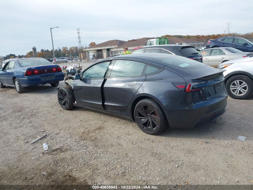 2024 Tesla Model 3 Performance VIN: 5YJ3E1ET2RF801101 Lot: 40635843