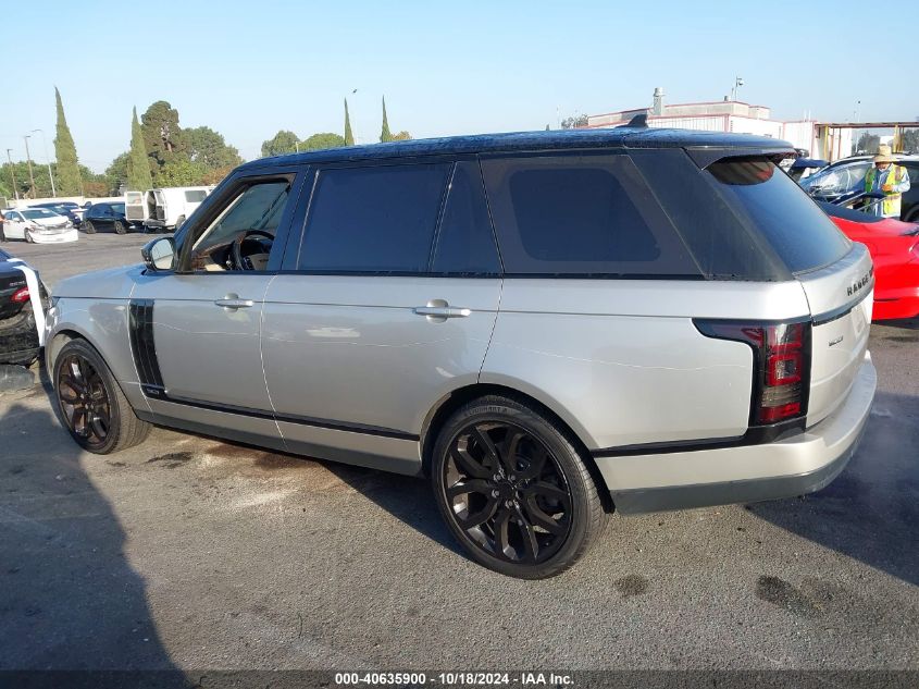 2015 Land Rover Range Rover 5.0L V8 Supercharged VIN: SALGS3TF5FA218358 Lot: 40635900