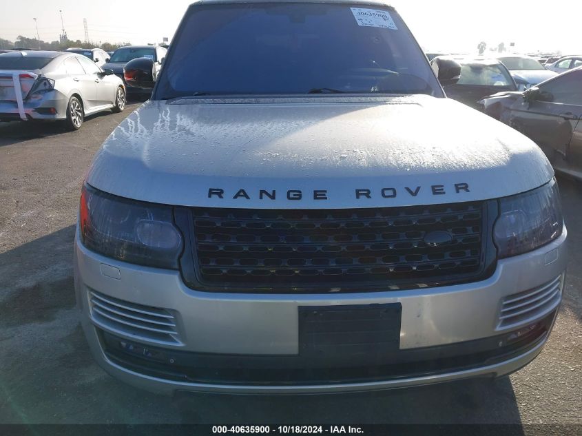 2015 Land Rover Range Rover 5.0L V8 Supercharged VIN: SALGS3TF5FA218358 Lot: 40635900