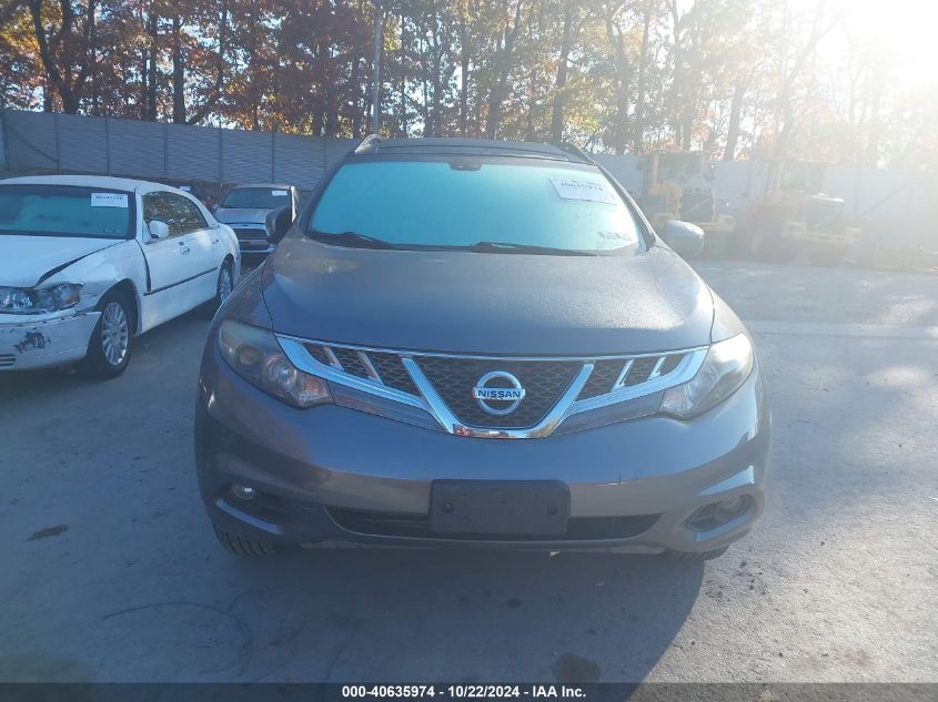 2014 Nissan Murano Sl VIN: JN8AZ1MW6EW531565 Lot: 40635974