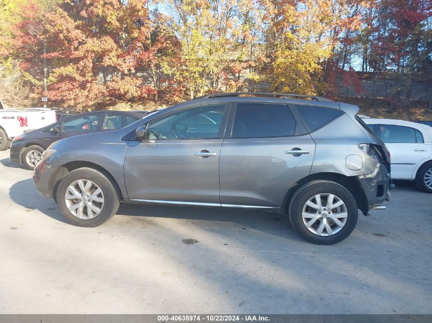 2014 Nissan Murano Sl VIN: JN8AZ1MW6EW531565 Lot: 40635974