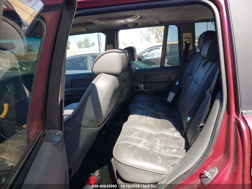 2004 Land Rover Range Rover Hse VIN: SALMF11424A144830 Lot: 40635990