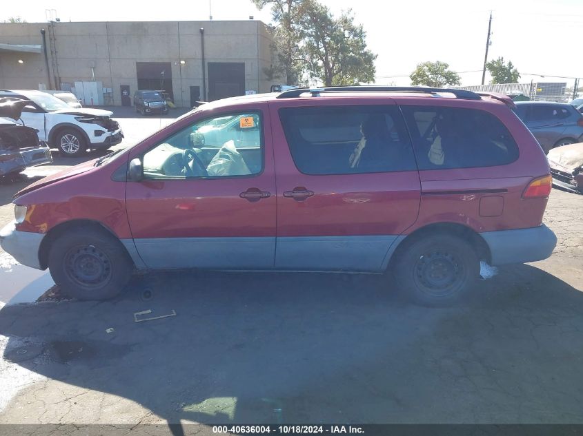 1998 Toyota Sienna Le VIN: 4T3ZF13C0WU056364 Lot: 40636004