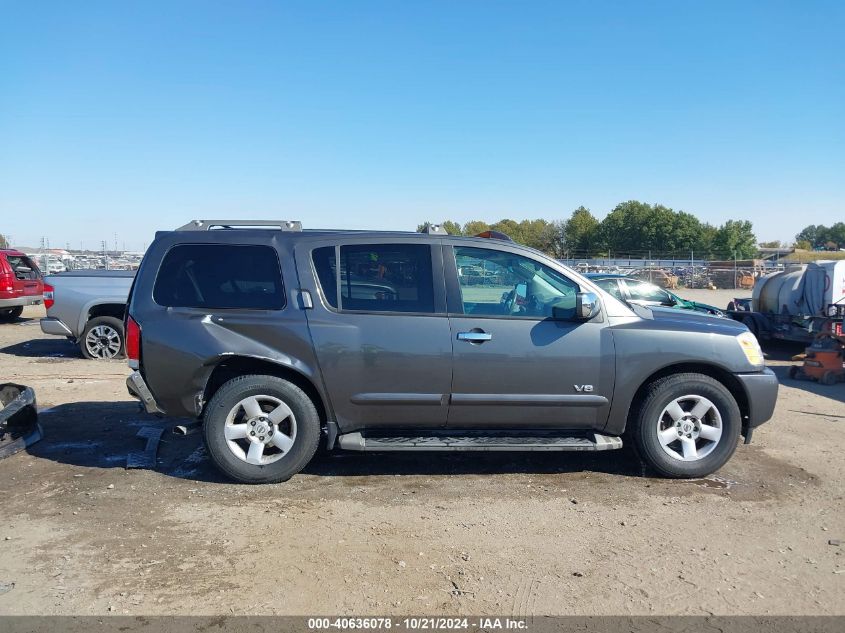 2007 Nissan Armada Se VIN: 5N1BA08A07N713802 Lot: 40636078